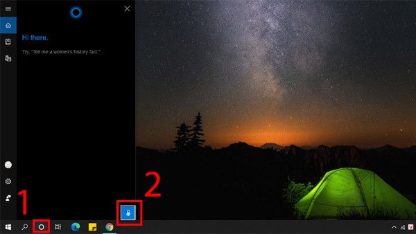 Sử dụng tính năng giọng nói với Cortana