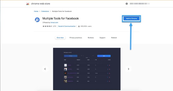 Extension Multiple Tools for Facebook