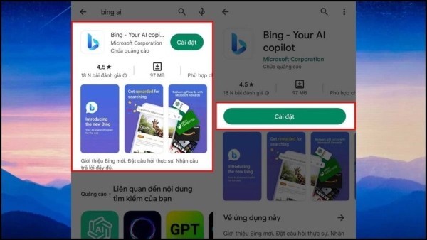 Cách sử dụng Bing AI trên điện thoại