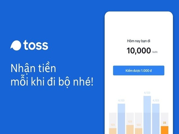 Toss - App đi bộ kiếm tiền trên điện thoại