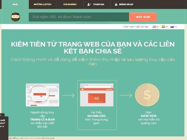 Shorte.st - Website kiếm tiền link rút gọn chất lượng