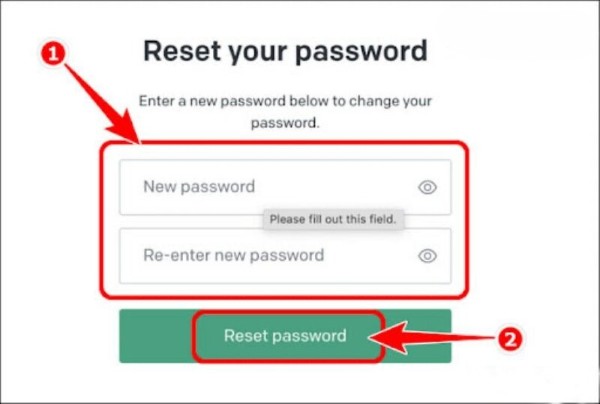 Đặt mật khẩu mới cho ChatGPT