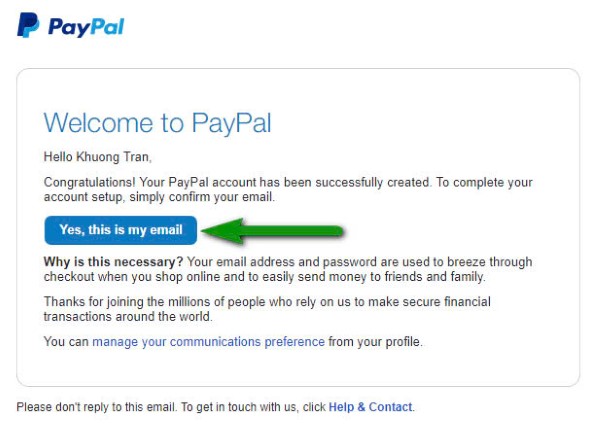 Hướng dẫn xác thực tài khoản PayPal