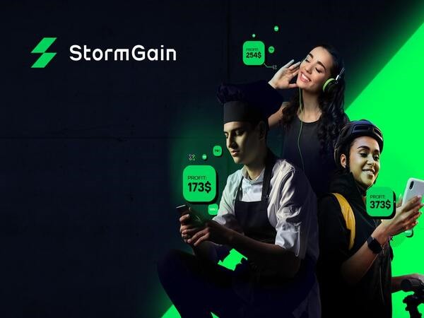 App đào Bitcoin trên Android - StormGain